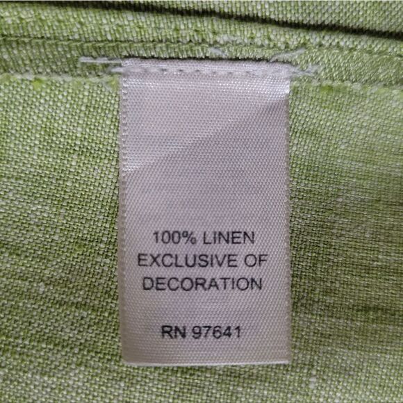 J. Jill Women's Celery Green Embroidered Linen Jacket - Picture 12 of 16